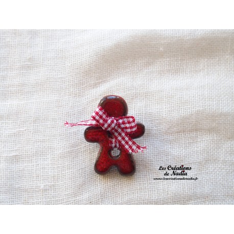 Pins mini Mannele couleur rouge piment