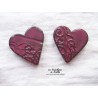 Magnet coeur couleur vieux rose