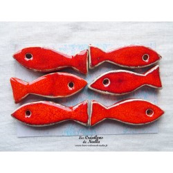 Sardines porte couteau en céramique couleur rot und wiss